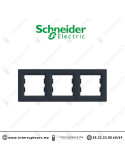 Plaque 3P Schneider Asfora anthracite EPH5800371 Casablanca Maroc