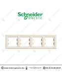 Plaque 4P Schneider Asfora crème EPH5800423 Casablanca Maroc