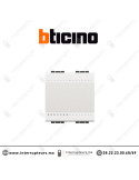 Interrupteur double BTICINO LivingLight blanc N4001M2N Casablanca Maroc
