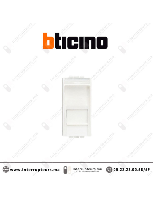 Prise RJ45 CAT6 BTICINO LivingLight blanc N4279C6 Casablanca Maroc
