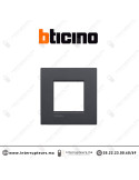 Plaque BTICINO LivingLight 2M anthracite LNA4802AR Casablanca Maroc
