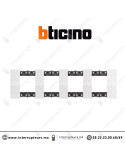 Plaque BTICINO Living Now 4x2 modules Pixel BTKA4802M4MW Casablanca Maroc