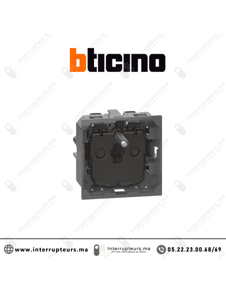 Prise connectée BTICINO Living Now with Netatmo 16A 3680W avec support 2M BTKM4142AC Casablanca Maroc