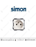 Prise Simon 270 2P+T 16A 250V avec système de bornage blanc 20000458-090 Casablanca Maroc
