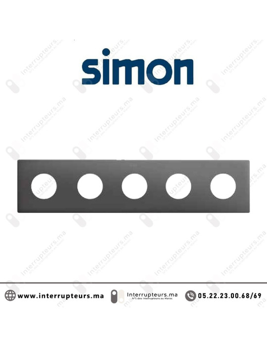 Cadre Simon 270 Minima 5 modules 2P+T CLEAN Titane 27110650-096 Casablanca Maroc