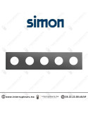 Cadre Simon 270 Minima 5 modules 2P+T CLEAN Titane 27110650-096 Casablanca Maroc