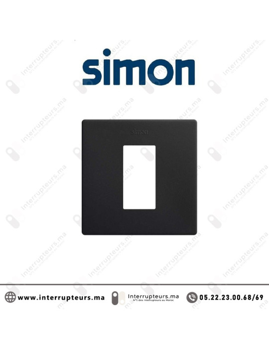 Cadre Simon 270 1 module Minima Noir mat 27101610-098 Casablanca Maroc
