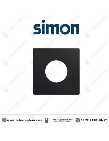 Cadre Simon 270 Minima 1M 2P+T Noir mat 27110610-098 | Interrupteurs Maroc