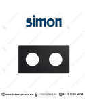 Cadre Simon 270 Minima 2 modules 2P+T Noir mat 27110620-098 Casablanca Maroc