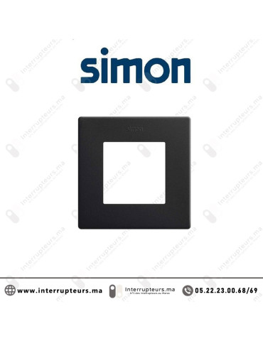 Cadre Simon 270 1 module Icon Noir mat 27000610-098 Casablanca Maroc