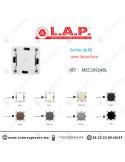 Sortie de fil avec bouchon LAP MILLENIUM blanc 20924BL1 Casablanca Maroc