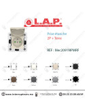 Prise étanche 2P+Terre Marfil LAP Millenium LAP 20919IPMRF2 Casablanca Maroc