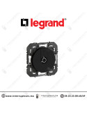 Prise TV simple Legrand Dooxie blindée Noir mat 600551 Casablanca Maroc