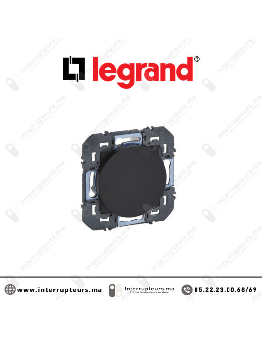 Obturateur Legrand Dooxie finition Noir mat 600244 Casablanca Maroc