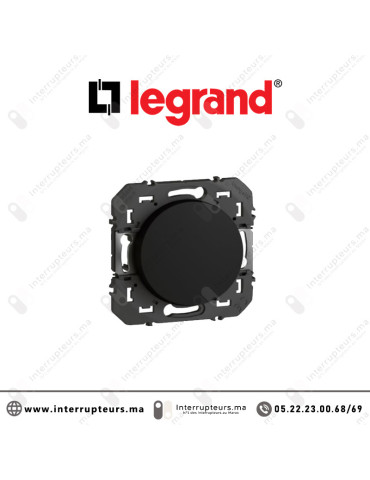 Interrupteur Legrand Dooxie va et vient Noir mat 600201 Casablanca Maroc