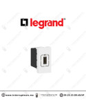 Prise chargeur 1xUSB Type-C Legrand Mosaic 1M Blanc 077589 Casablanca Maroc