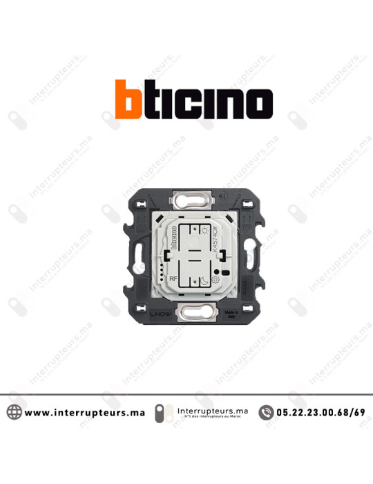 Commande lever/coucher sans-fil BTICINO Living Now 2M BTK4574CW Casablanca Maroc