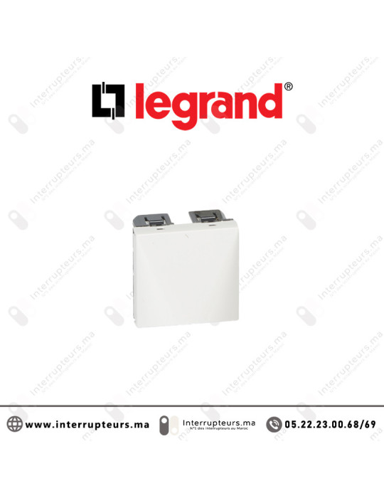 Sortie de câble 2M Legrand Mosaic Blanc 277550L Casablanca Maroc