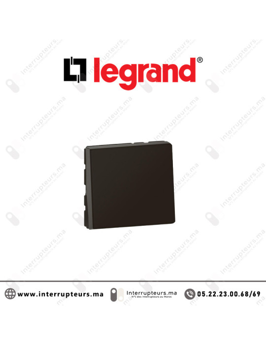 Interrupteur va & vient Legrand Mosaic 2M Noir 079111L Casablanca Maroc