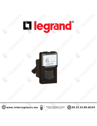 Prise RJ45 CAT6 FTP 1M Legrand Mosaic Noir 079162L Casablanca Maroc
